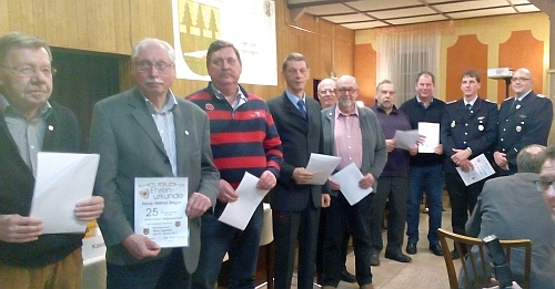 Ehrung 25 jhrige Mitgliedschaft JHV2017 Ehrung 25 jhrige Mitgliedschaft JHV2017