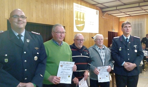 Ehrung 40 jhrige Mitgliedschaft JHV2017 Ehrung 40 jhrige Mitgliedschaft JHV2017